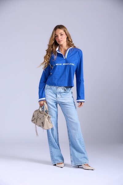 Foto Blusa Pólo Manga Longa Brasil Botik
