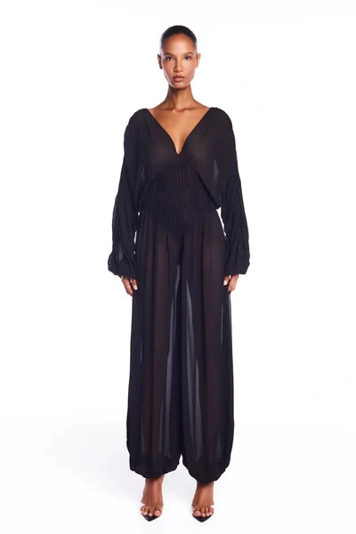 Foto Macacão drapeado lastex