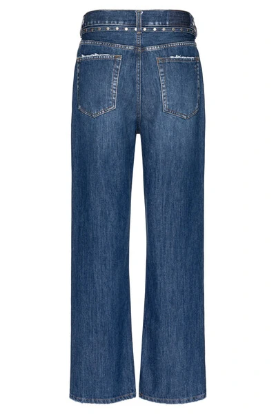 Foto Calça Loose Jeans Escuro Denim