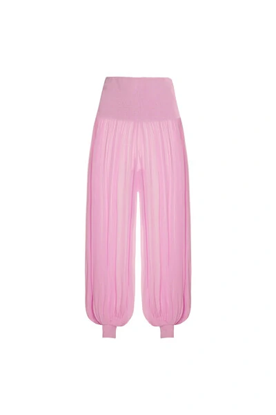 FotoCalça Pala Lastex Chiffon Rosa P