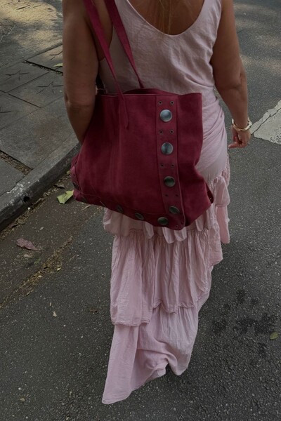 Foto Bolsa Couro Retangular Botik