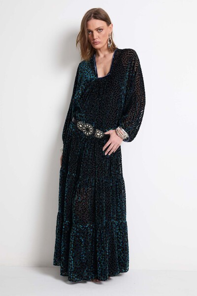 Foto Vestido Longo Devorê Importado