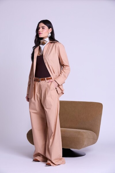 FotoCalça Pantalona Tricoline Botik