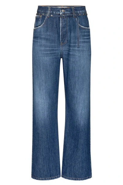 Foto Calça Loose Jeans Escuro Denim