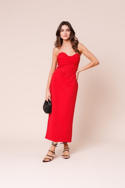 Foto Vestido Midi Corset Botik