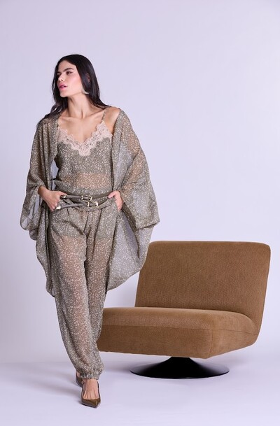 FotoKimono Chiffon Botik Floral