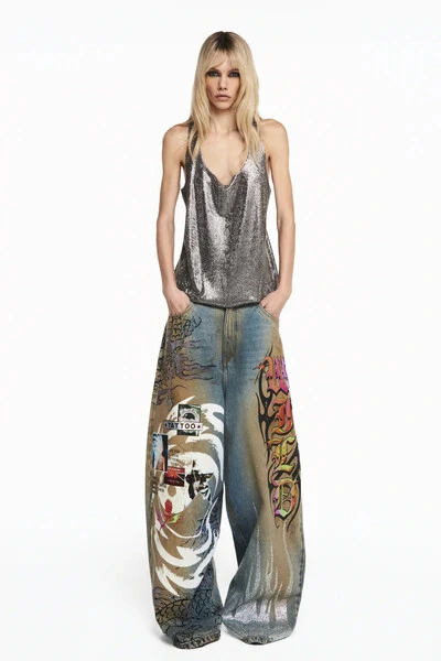 Foto Calça Jeans Euphoria Estampado