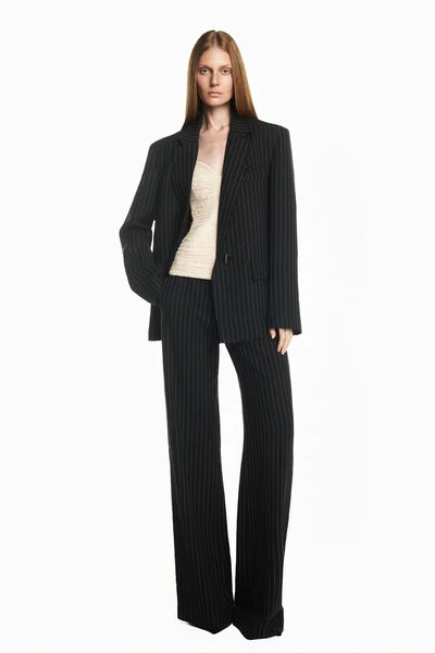 Foto Calça Alfaiataria A Fio Heavy risca de giz