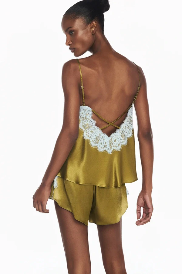 Regata Cetim Renda Ballet Verde