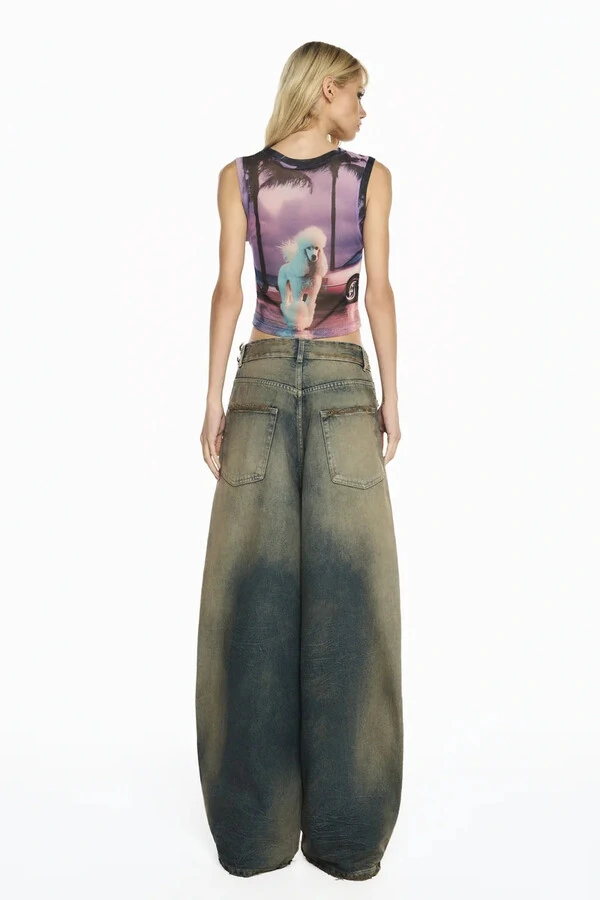 Blusa Sem Manga Tule Poodle
