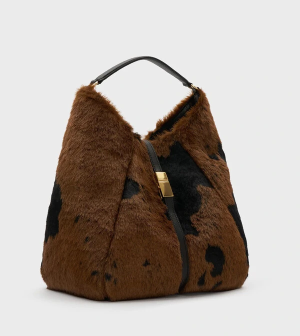 Bolsa Luiza Em Piel Sintética Bicolor