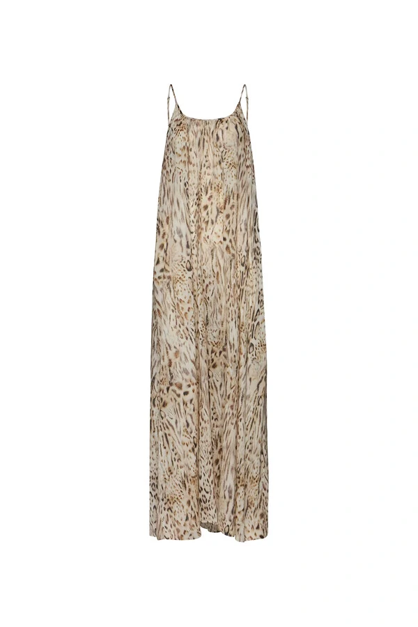Vestido Alça Amplo Longo