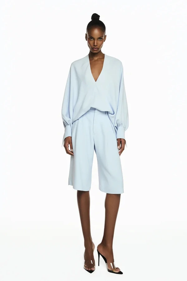 Bermuda Alfaiataria Crepe Heavy Patou