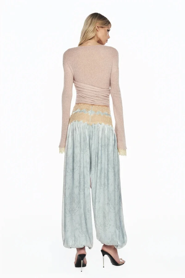 Blusa Cashecouer Tricot Renda Punho