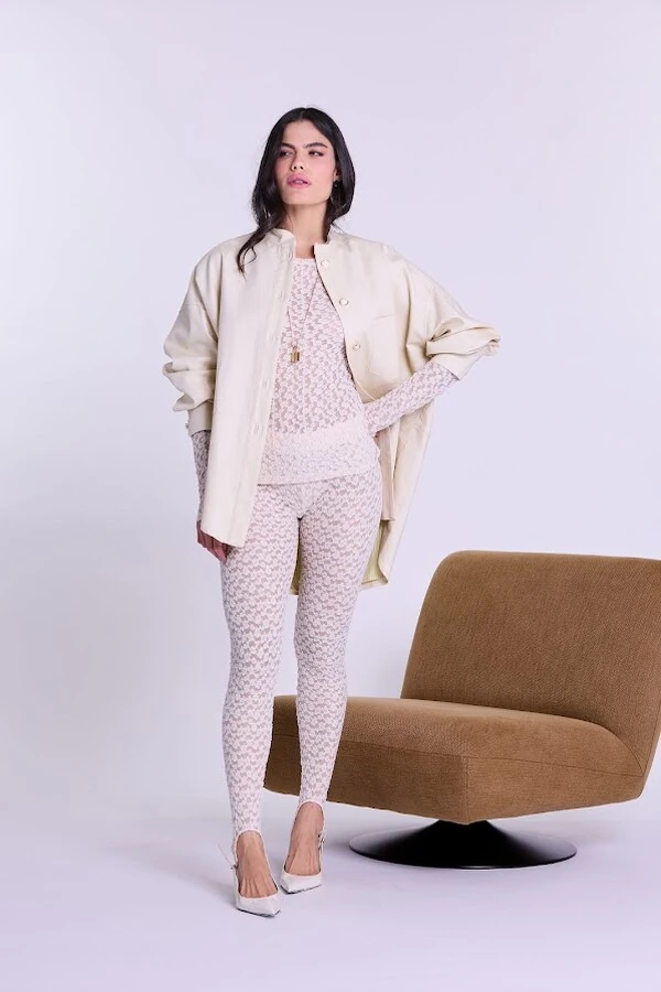 Legging Renda Com Pezinho Botik