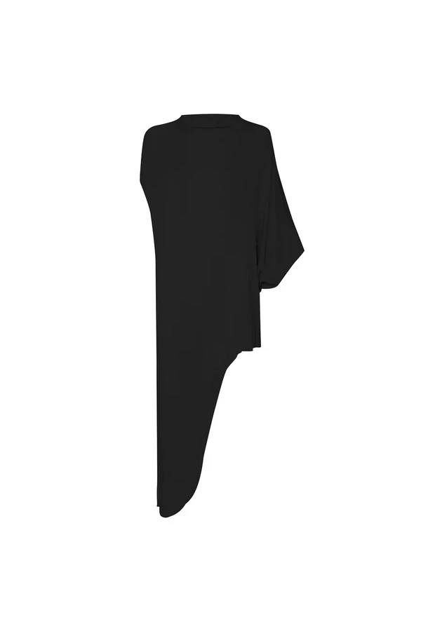 Blusa kaftan assimétrica malha