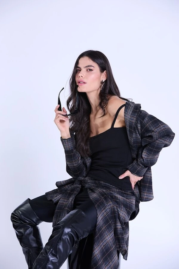 Camisa Flanelada Botik Xadrez