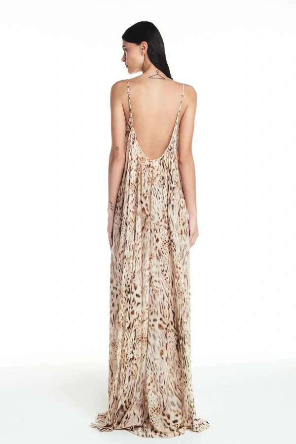 Vestido Alça Amplo Longo