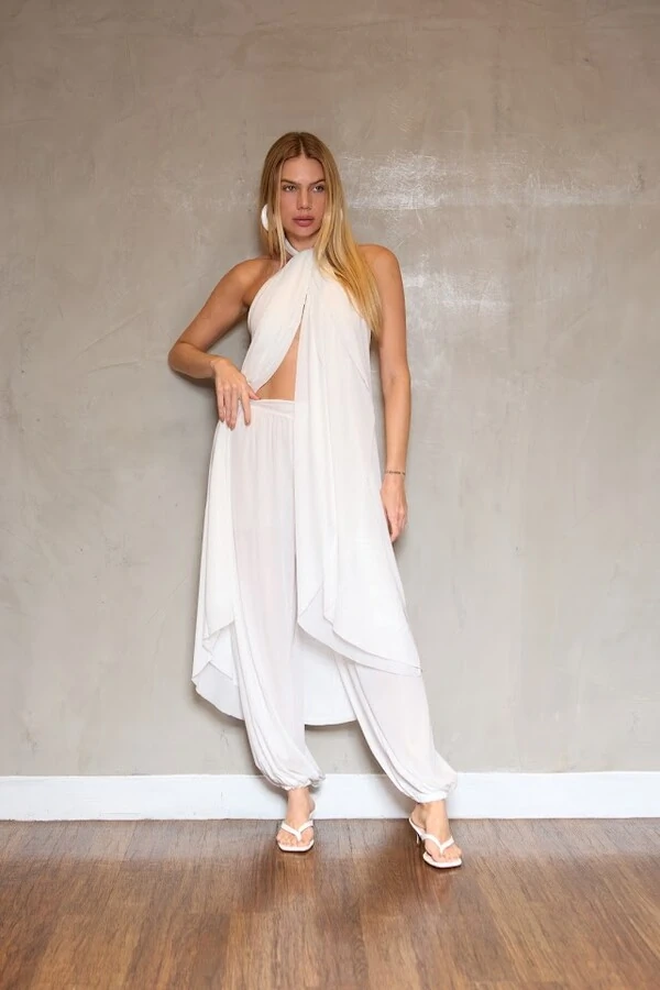 Túnica longa tule Botik