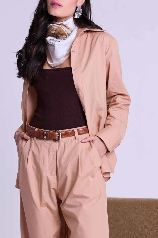 Calça Pantalona Tricoline Botik