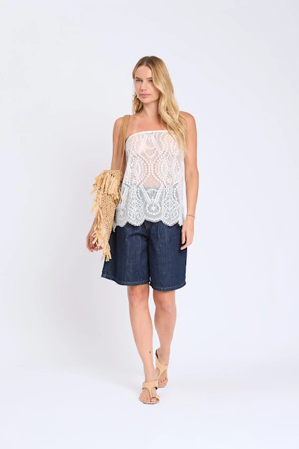 Saia curta renda Botik