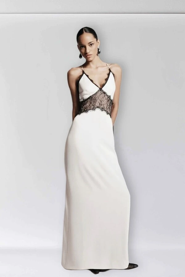 Vestido amina champagne