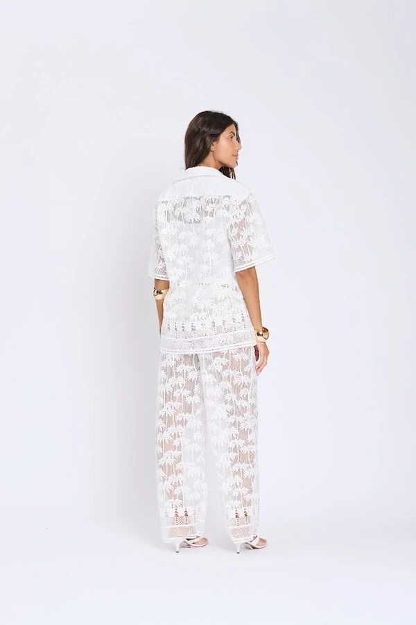 Calça coqueiro renda elástico Botik