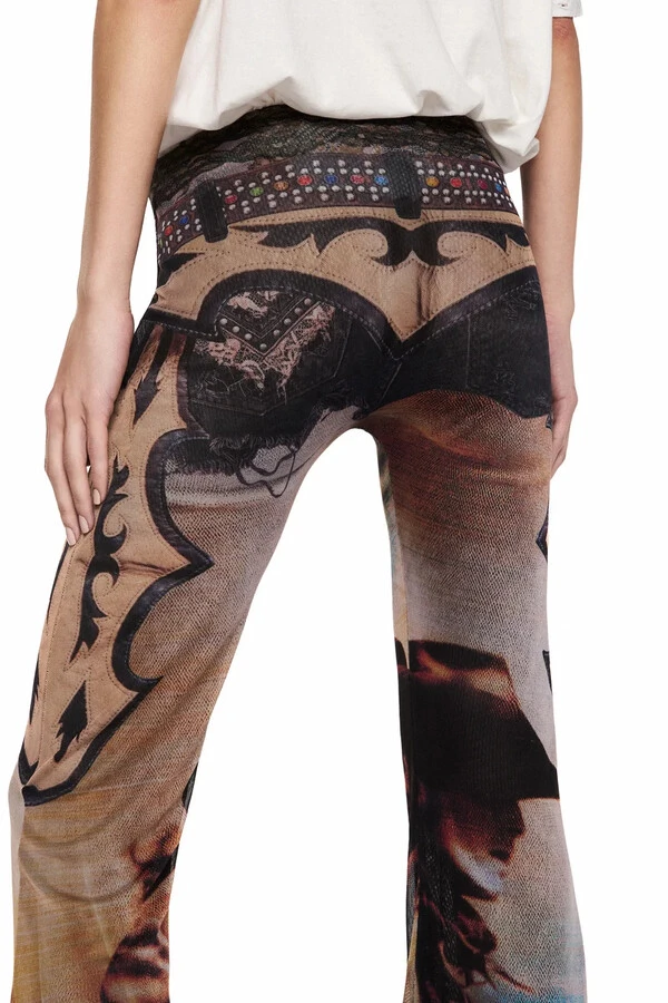 Calça Flare Tule Wild West