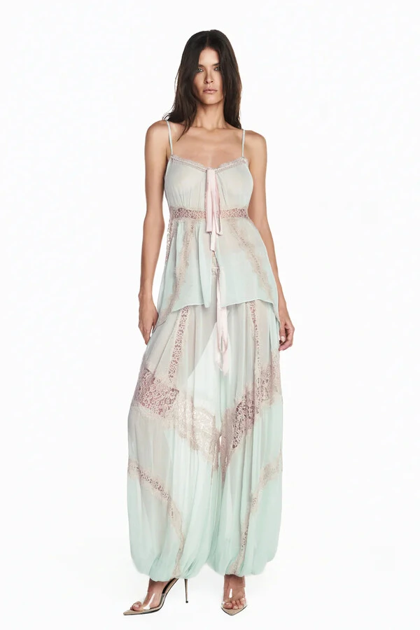 Blusa Com Alça Chiffon