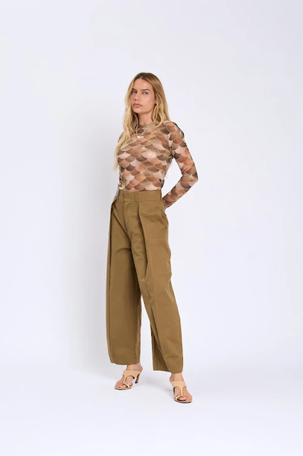 Blusa segunda pele tule estampado