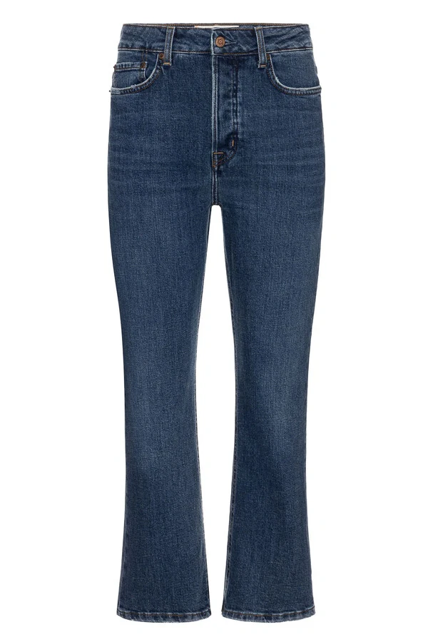 Calça Cropped Zip Jeans