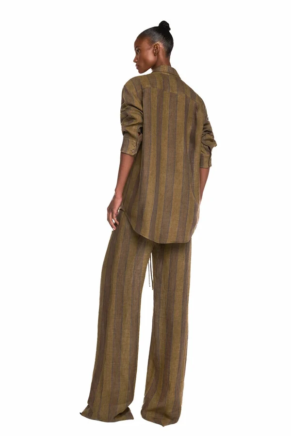 Camisa Linho Listrado