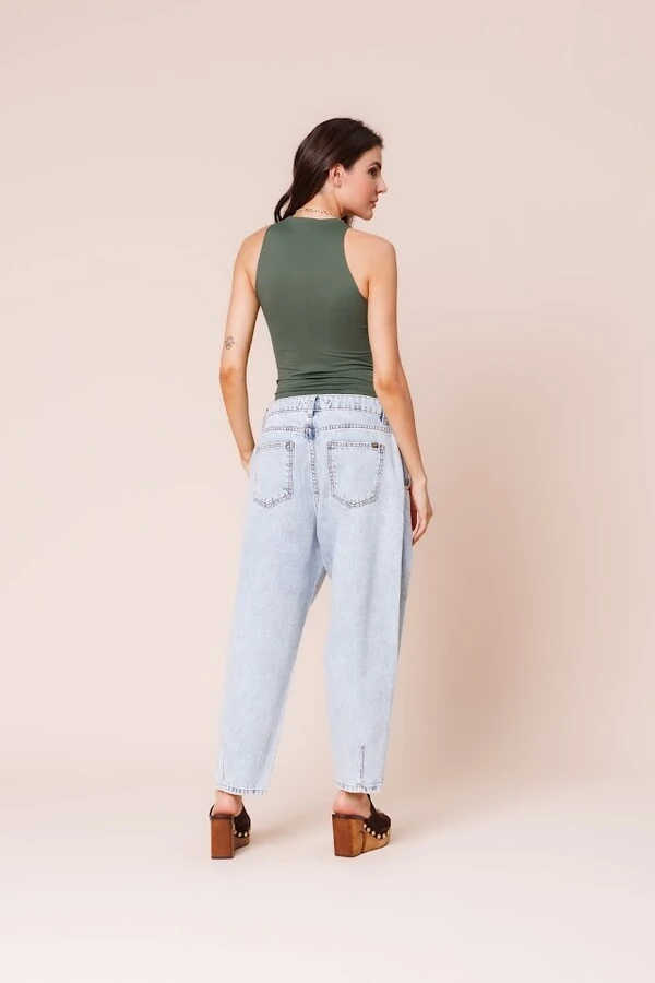 Calça Balloon Denin Jeans
