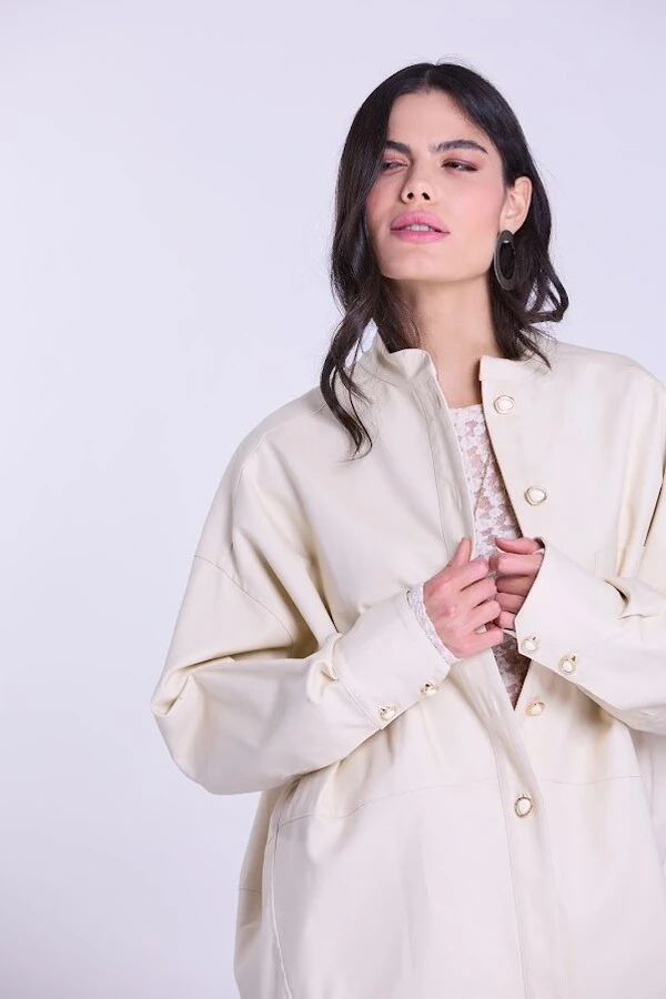 Jaqueta Over Gabardine