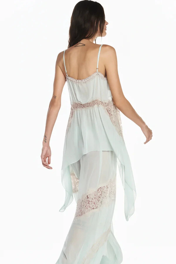 Blusa Com Alça Chiffon