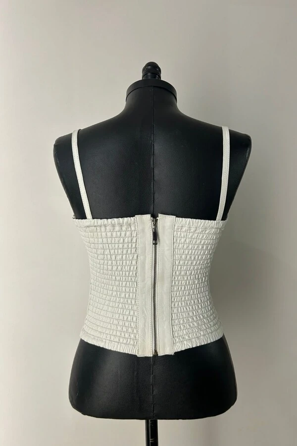 Top Corselet Couro
