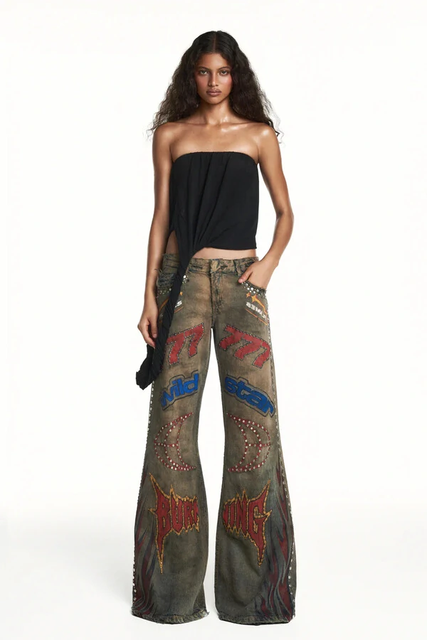 Calça jeans motocross