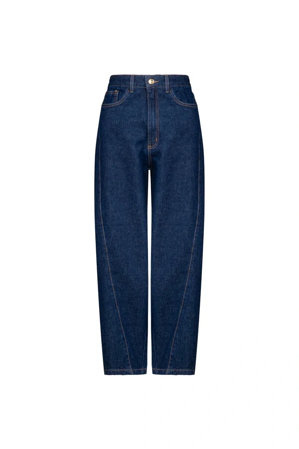 Calça Barrel Raw Denim