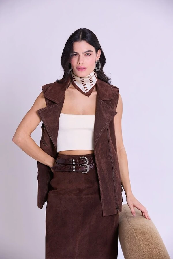 Cinto Celine Fino Couro Botik