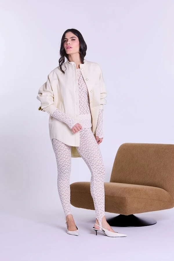 Legging Renda Com Pezinho Botik