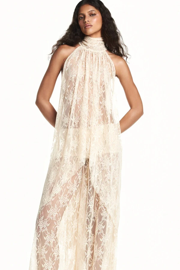 Blusa Gola Alta Mullet Renda