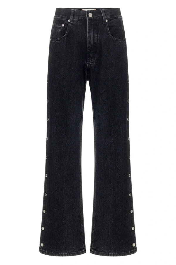 Calça Loose Botão