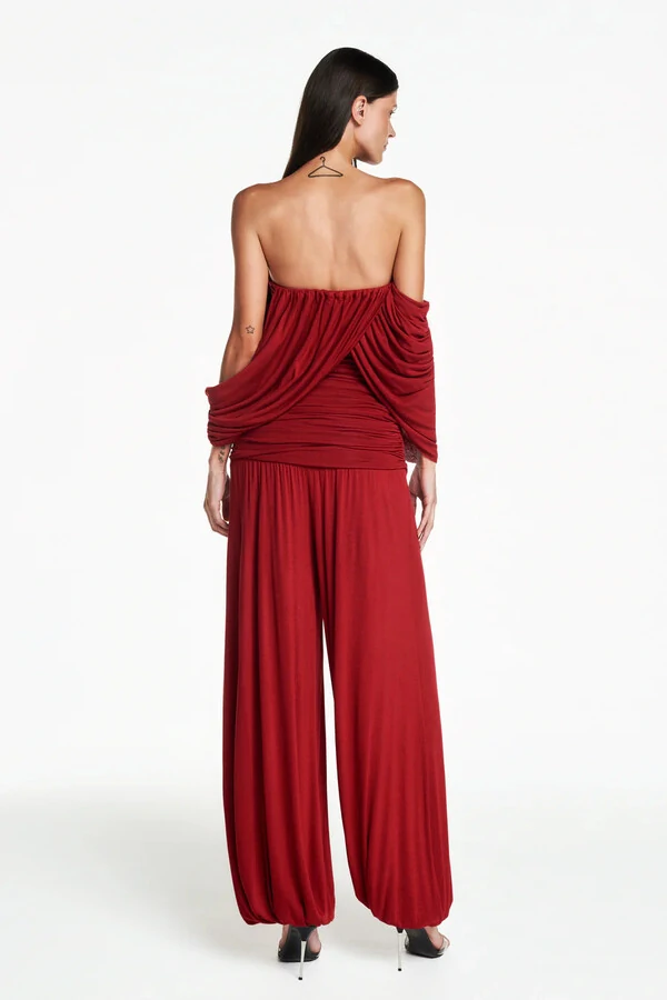 Blusa tomara que caia faixas