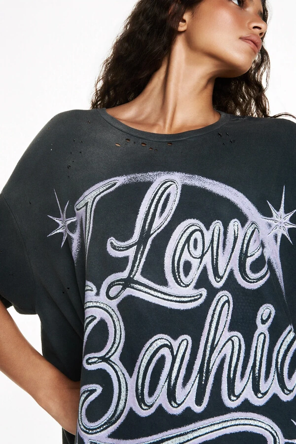 Camiseta I Love Bahia Estampado G