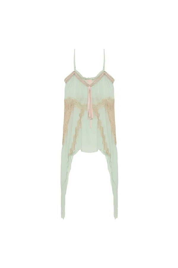 Blusa Com Alça Chiffon