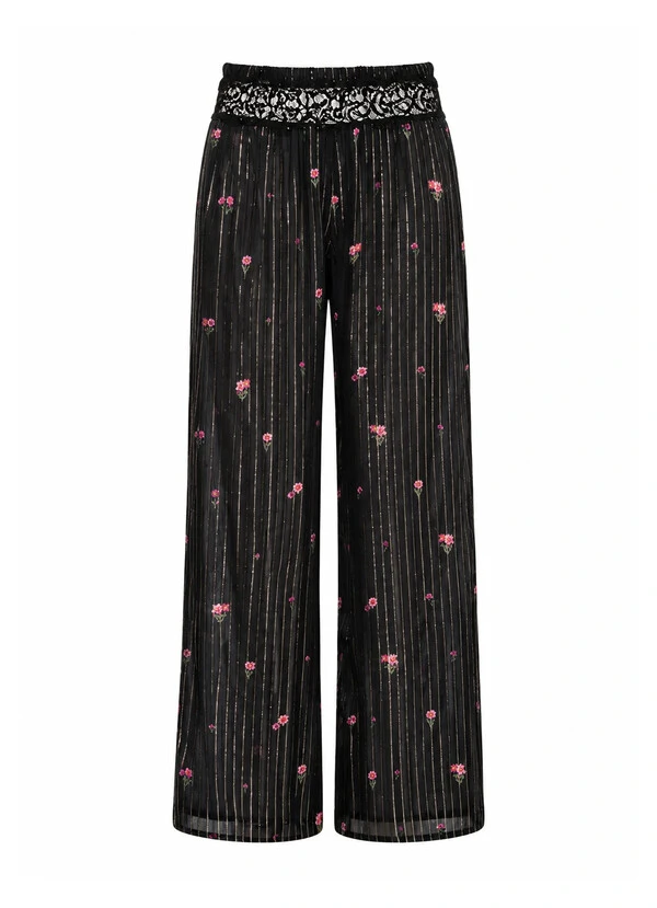 Calça Stela Poá Floral