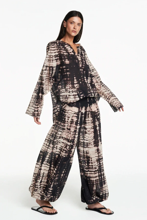 Bata algodão tie dye