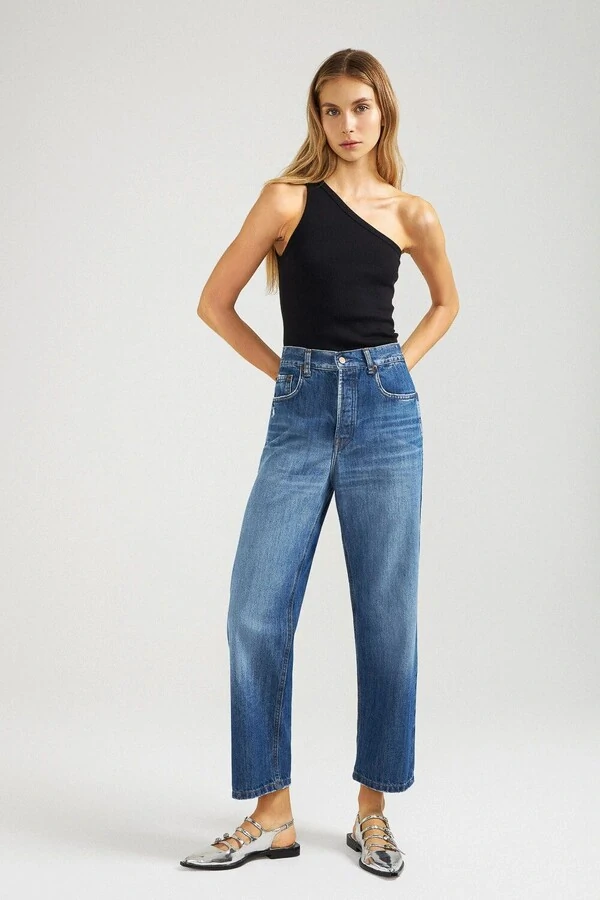 Calça Wide Leg Cropped