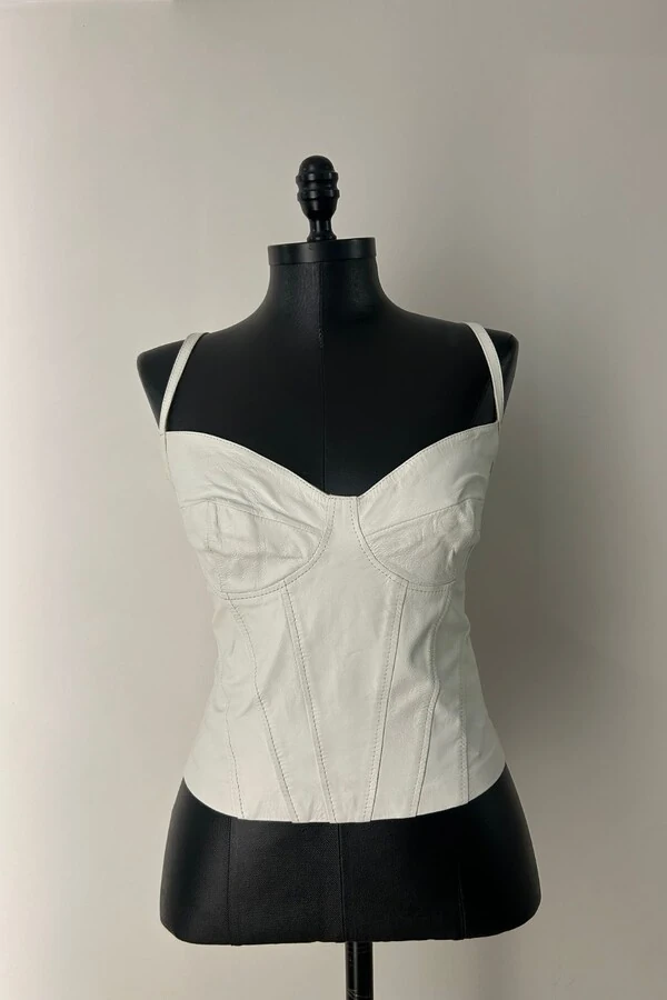 Top Corselet Couro