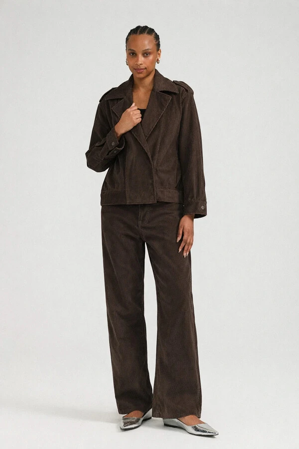 Jaqueta Button Corduroy
